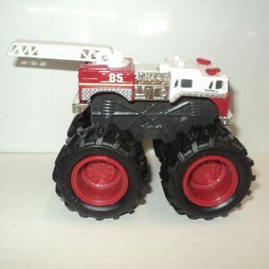 Monster Firetruck Tonka Hasbro Red 4" Long Scale 1/24 @013 #06445 Diecast #85